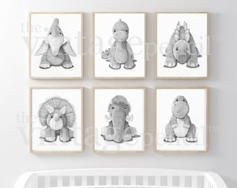 Dinosaur Decor, Dinosaur Nursery Prints, Baby Dinosaur Prints, Dinosaur Wall Art, Dinosaur Prints for Nursery, Dinosaur Nursery, Boy