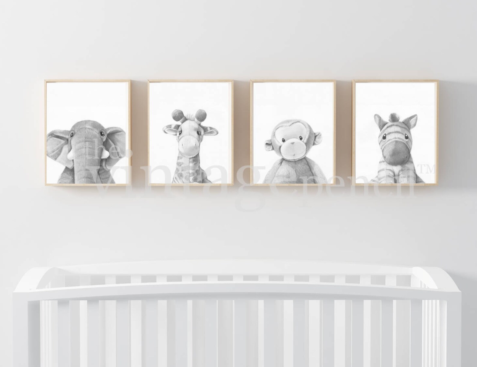 Nursery Prints, Nursery Wall Art Set, Set of Four Prints, Set of 4 ...