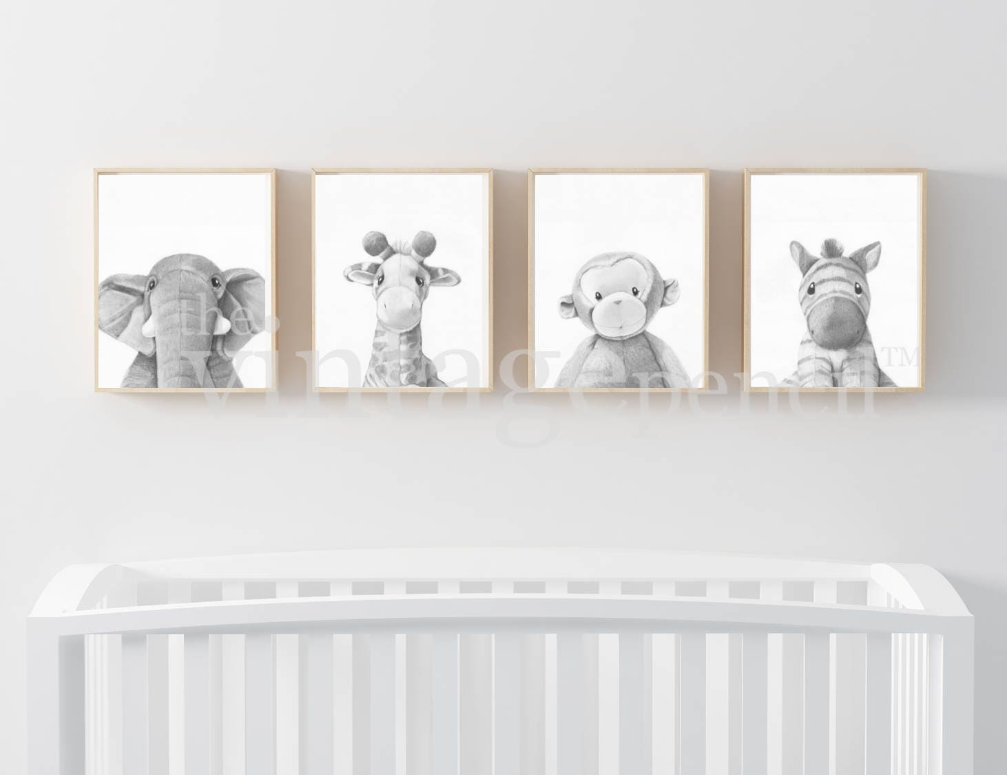 Nursery Prints Nursery Wall Art Set Set of Four Prints Set Etsy