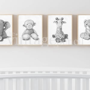 Nursery Animal Prints, Safari Nursery Print, Baby Animal Prints, Safari Wall Art, Animal Prints for Nursery,Zoo Animal Nursery,Nursery Decor
