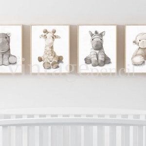Animal Prints, Printable Nursery Art, Gender Neutral Baby Room, Kids ...