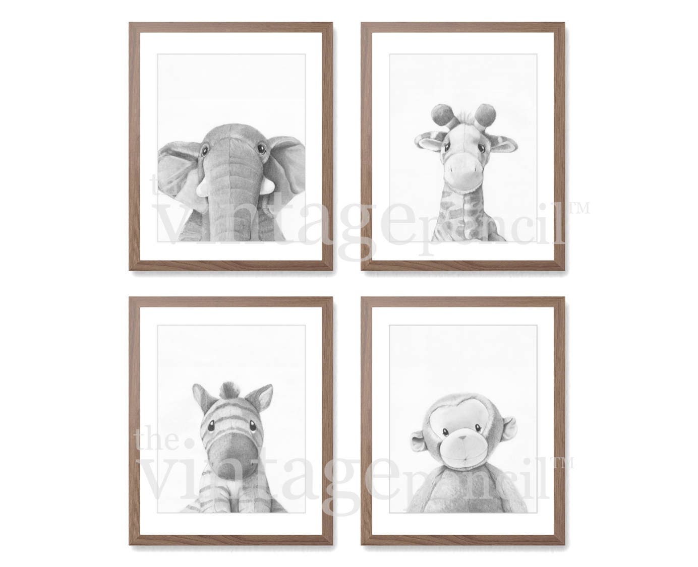 Nursery Prints Nursery Wall Art Set Set of Four Prints Set | Etsy