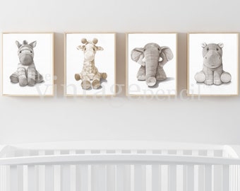 Nursery Animal Prints, Safari Nursery Print, Baby Animal Prints, Safari Wall Art, Animal Prints for Nursery,Zoo Animal Nursery,Nursery Decor