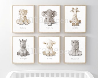 Nursery Animal Print, Safari Nursery Print, Baby Animal Prints, Safari Wall Art, Animal Prints for Nursery, Zoo Animal Nursery,Nursery Decor