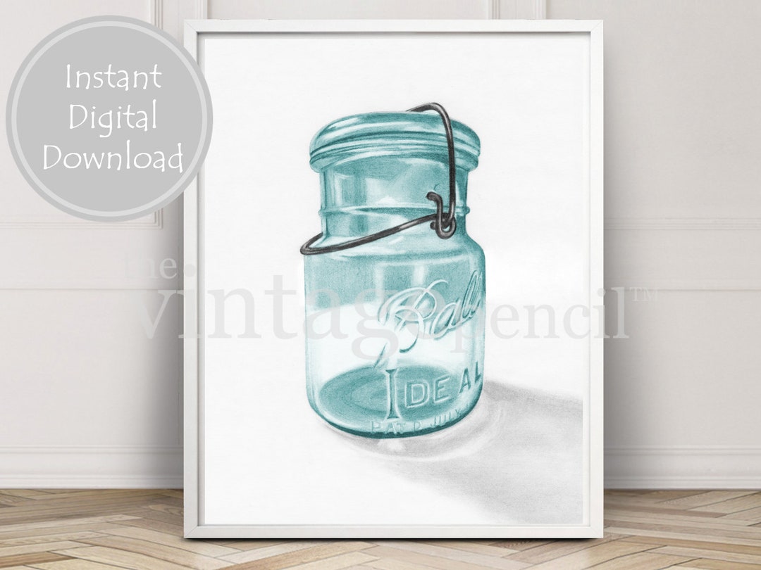 Farmhouse Wall Decor, Kitchen Print, Mason Jar Print, Farmhouse Art ...