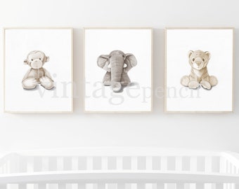 Nursery Print, Safari Nursery, Safari Animal Print, Animal Prints for Nursery, Zoo Animal Nursery, Zoo Animal Print,Safari Art,Gray Nursery