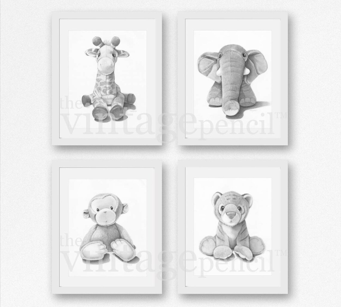 Nursery Animal Prints Safari Nursery Print Baby Animal Etsy España