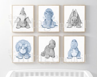 Dinosaur Wall Art, Dinosaur Print, Boy Art, Dinosaur Decor, Boy Nursery Set, Boys Room, Dinosaur Art Print, Dinosaur Drawings. Dinosaur, ,