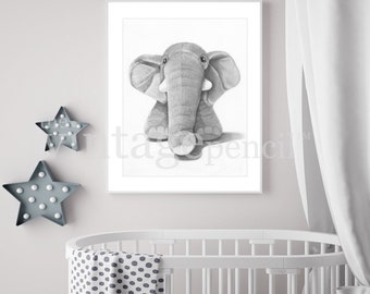 Elephant Nursery, Elephant Nursery Art, Nursery Art, Elephant Prints, Nursery Decor, Elephant Art, Baby Printable, Nursery Animals, Elephant