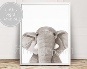 Elephant Print, Nursery Decor, Elephant Art, Elephant Nursery, Elephant Nursery Art, Nursery Art, Baby Printable, Nursery Animals, Elephant