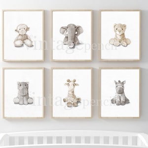 Nursery Décor, Nursery Prints, Animal Prints for Nursery, Nursery Animal Print, Nursery Wall Art, Baby Animal Prints, Animal Prints, Nursery