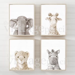 Childrens Nursery, Childrens Wall Art, Childrens Decor, Childrens Art Prints, Animal Drawings, Nursery Drawings, Nursery Art Prints, Animals