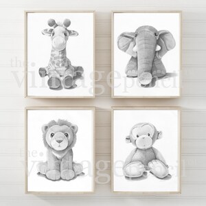 Nursery Decor, Safari Animal Prints, Baby Animal Prints, Safari Wall Art, Animal Prints for Nursery, Zoo Animal Prints, Nursery Wall Art