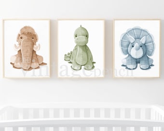 Dinosaur Prints, Boys Wall Art, Dinosaur Decor, Boy Nursery Set, Boys Room Wall Decor, Dinosaur Art Print, Dinosaur Drawings. Dinosaur, ,