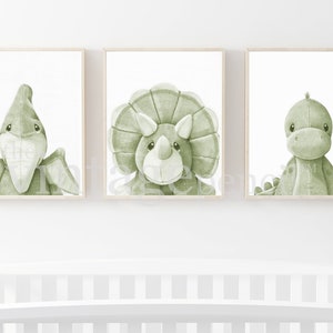 Prehistoric Animals, Boys Wall Art Set, Set of Three, Boy Nursery Art, Dinosaur Prints, Printable Dinosaur Prints, Digital Dinosaurs,Boy Art