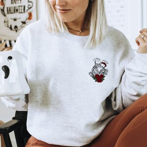 Eternal Lovers Sweatshirt | Aesthetic sweatshirt, Cool sweatshirt, Halloween sweatshirt, Spooky Season, The Lovers Skeletons, Love, Skeleton
