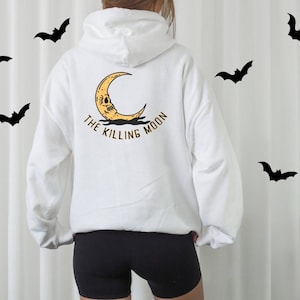 The Killing Moon Hoodie | Aesthetic Hoodie, Halloween Hoodie, Spooky Season, Moon, Skull, Trendy Hoodie, Oversized, Horror, Gifts