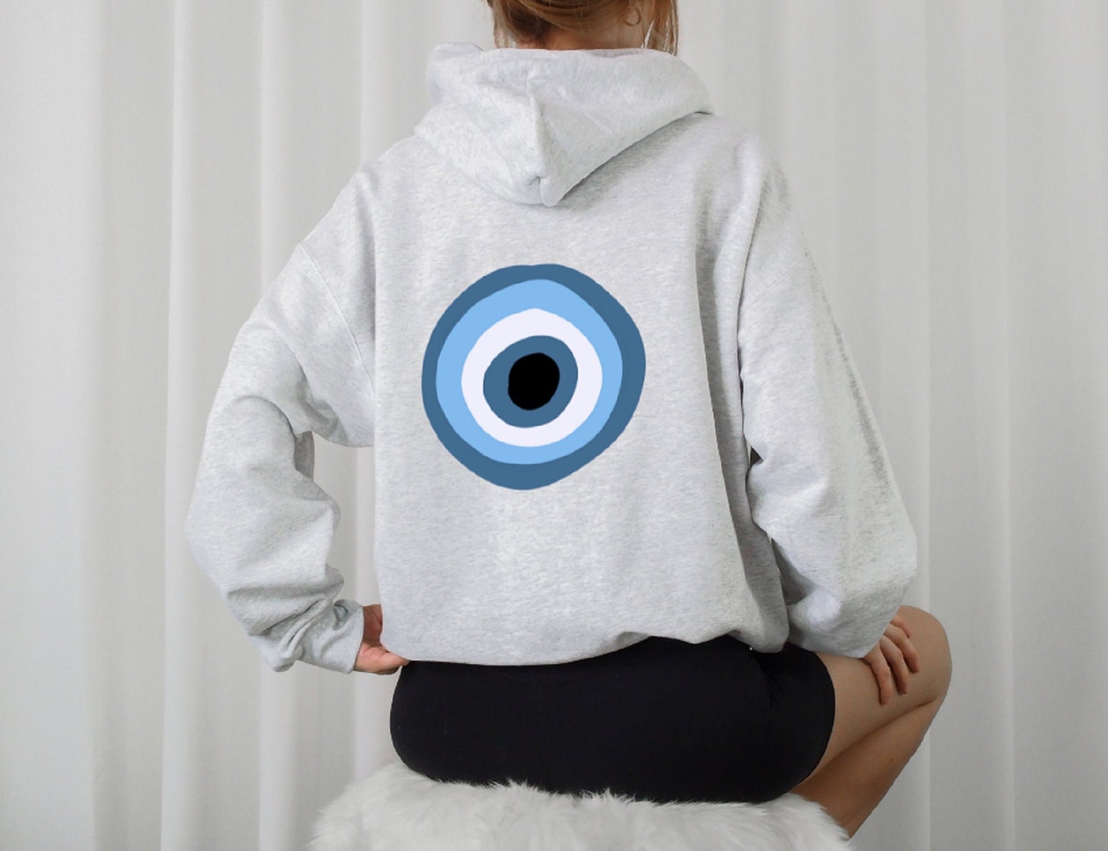 Yellow Evil Eye Hoodie main image 0