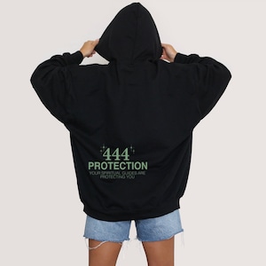 444 Protection Hoodie | Angel Number Hoodie, Aesthetic Hoodie, Cute Hoodie, Trendy, Gifts for Her, Tiktok, Instagram, 444