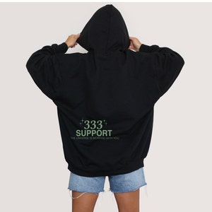 333 Support Hoodie | Angel Number Hoodie, Aesthetic Hoodie, Cute Hoodie, Trendy, Gifts for Her, Tiktok, Instagram, 333