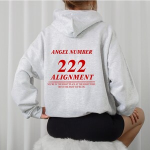 Angel Number 222 Hoodie | Angel Numbers- TikTok Hoodie- Aesthetic Hoodie-222