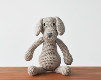 Weimaraner Crochet Gift - Weimaraner Amigurumi Stuffed Toys - Weimaraner Dog Baby Shower Gift