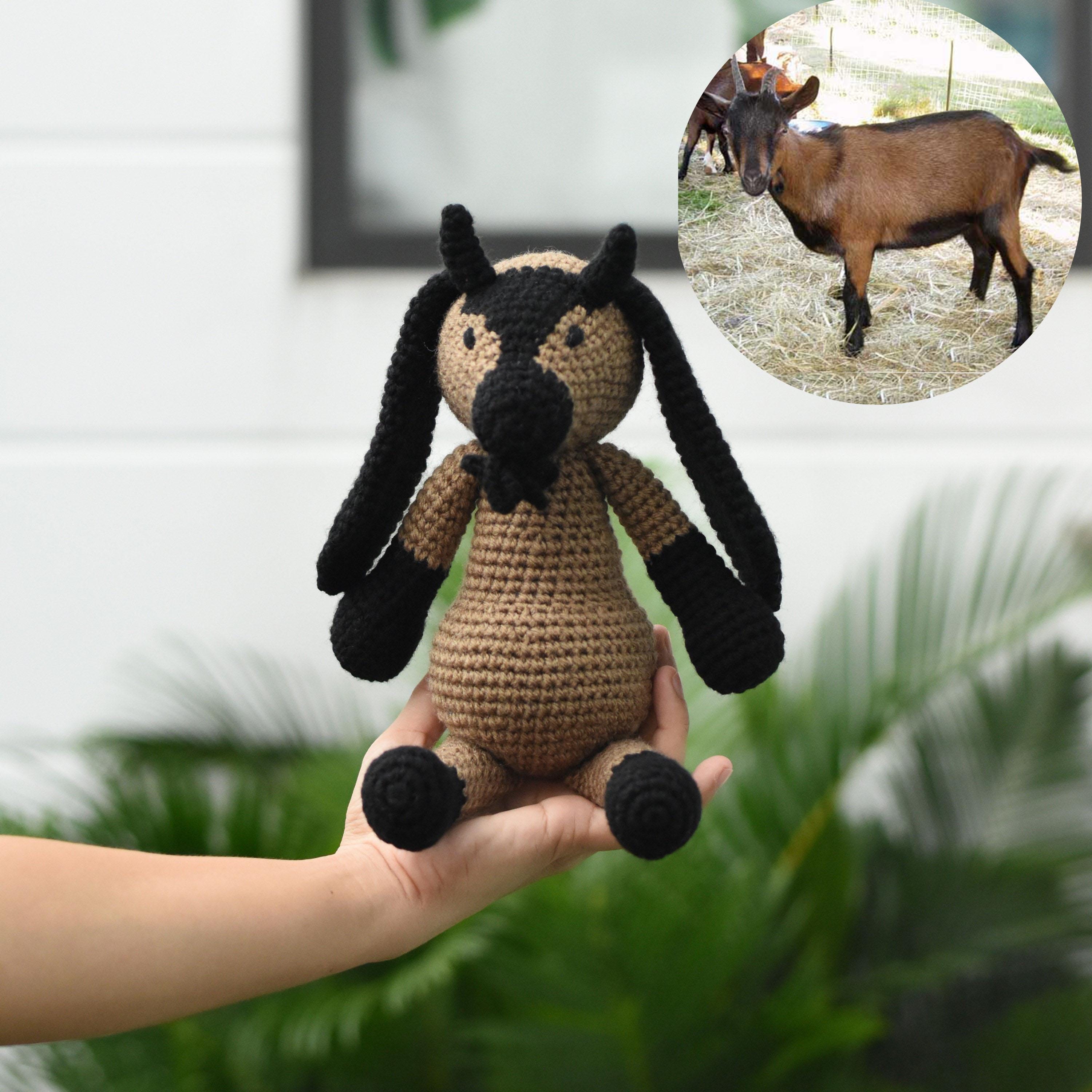 Custom Goat Plush Stuffed Animal Crochet Toy