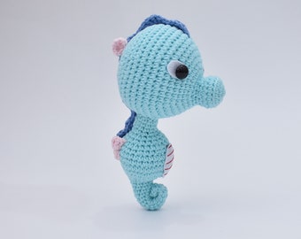 Baby Sea Horse Handmade Amigurumi Stuffed Toy Knitting Crochet Doll High Quality | Custom Color