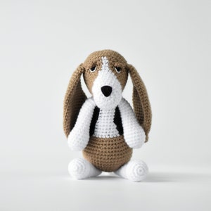 Basset Hound, Hush Puppy Amigurumi Crochet Stuffed Dog Kid Toy | Custom Color