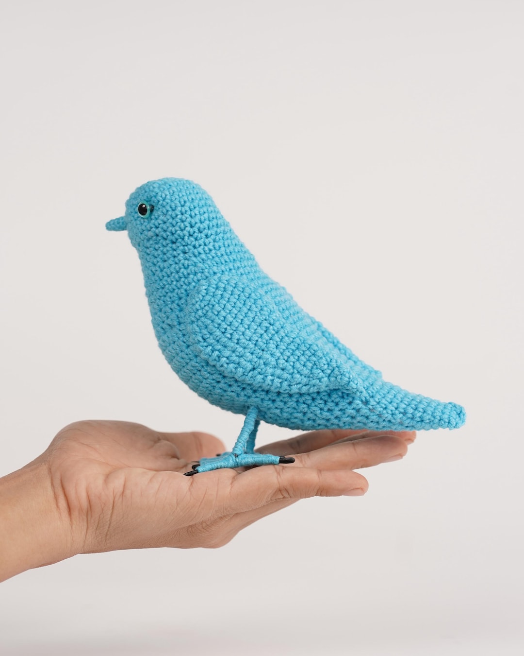 かぎ針編みの青い鳥の編みぐるみ - Etsy 日本