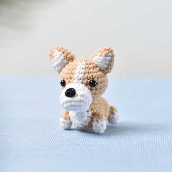 Welsh Corgi Dog Crochet Miniature Dog Miniature Corgi Tiny | Etsy