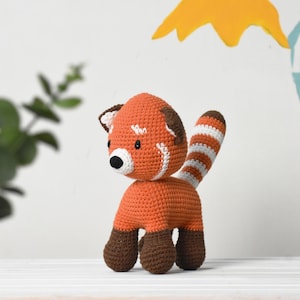 Red Panda Amigurumi Crochet Toy - Finished Red Panda Toy - Cute Red Panda Gift Idea