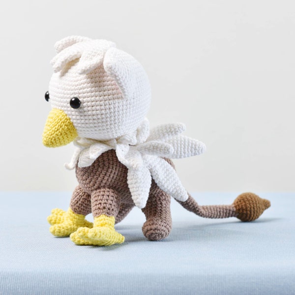 Amigurumi Griffin, Stuffed Griffin, Handmade Griffin, Griffin Doll, Crochet Gift