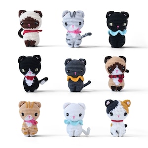 Mini Kätzchen gehäkelt: Handgemachte Amigurumi Katze