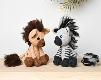 Hyena Crochet Wild Animal Amigurumi Handmade Stuffed Plush Toy Doll High Quality