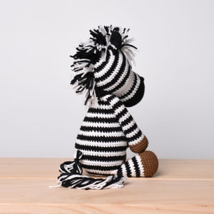 Rainbow Zebra Stuffed Crochet Muticolor Zebra Amigurumi Handmade Stuffed Zebra Gift Idea Zebra Soft Toy For Kids Baby Shower Gift image 9