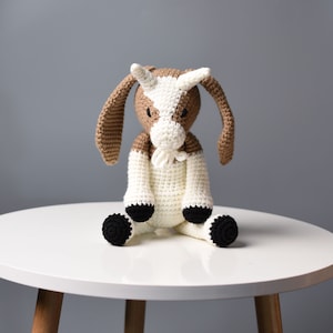 Goat Plush Stuffed Animal Crochet Toy - Amigurumi Goat Decor - Decoration Gift