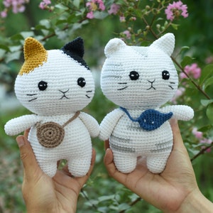 Peluche chaton au crochet : fil fait main, chat d'art