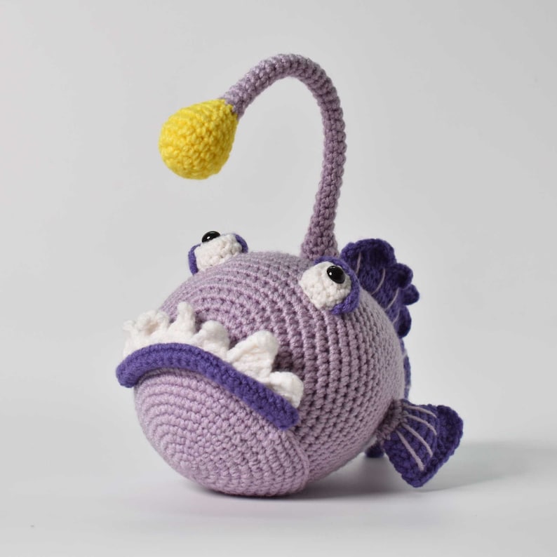 Amigurumi Crochet Angler Fish Sea Creature crochet toy | Etsy
