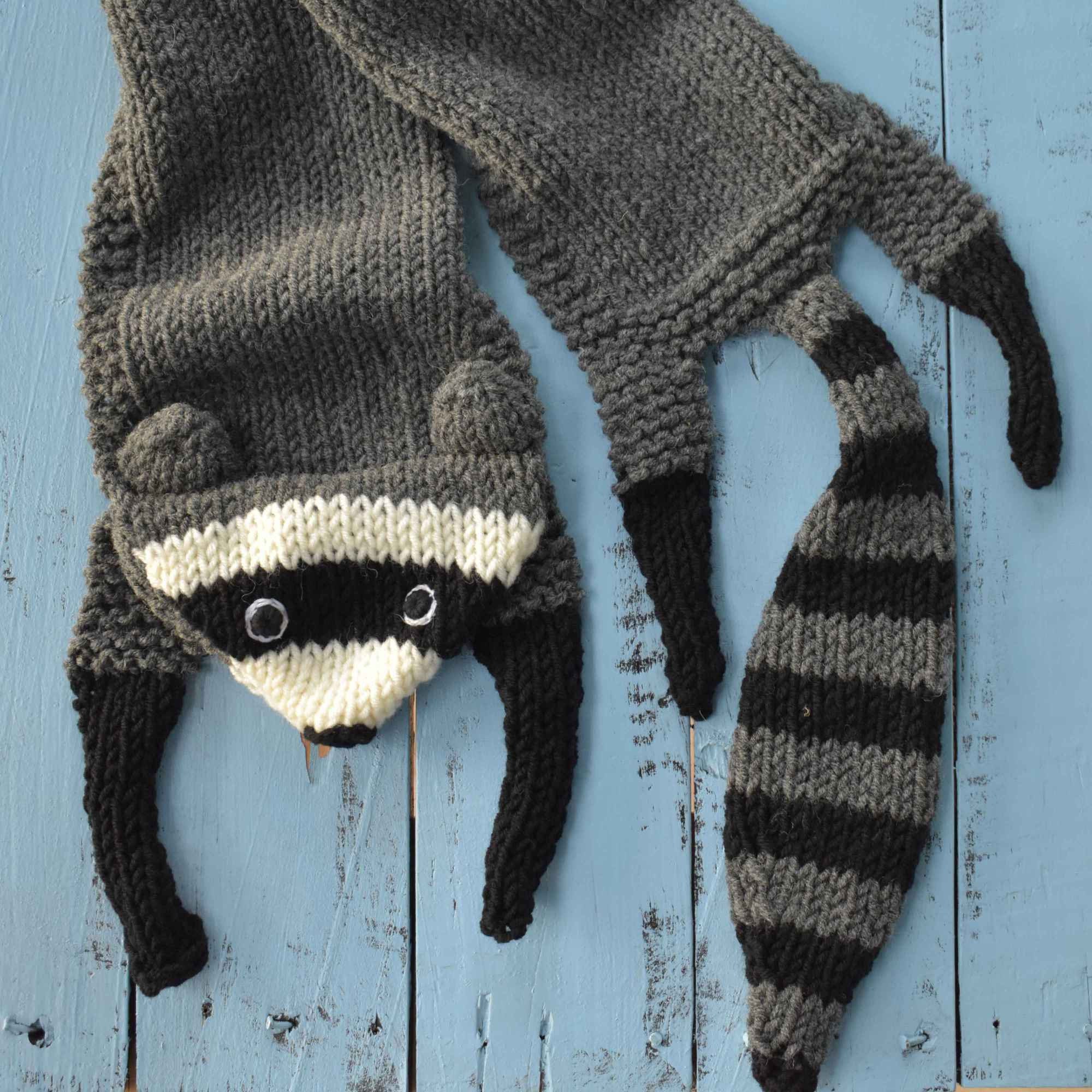 トップス FOURAM RACCOON WOOL KNIT Digital PDF Crochet Pattern for Raccoon Scarf - DIY Fashion
