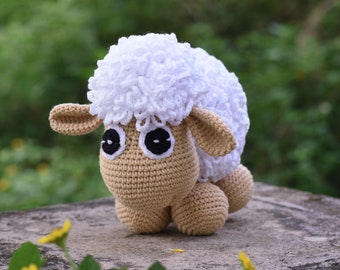 Sheep Amigurumi Stuffed - Sheep Crochet Animal - Handmade Kid Plush Sheep - Best Gift Sheep - Fnished Crochet Toy