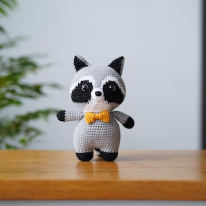 Crochet Raccoon Amigurumi - Raccoon Stuffed Animal - Gift for Kids