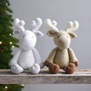 Moose Crochet ELK,  Amigurumi Stuffed Deer, Moose Crochet Stuffy  Handmade Plush Toy Doll