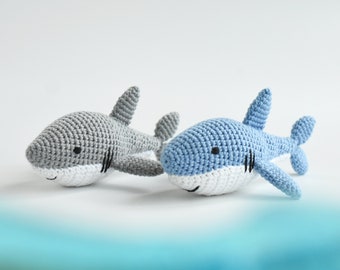 SHARK Crochet Sea Animal - Shark Amigurumi Stuffed Gift -  Gift for Kid | Free Custom Color