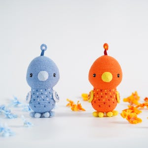 Cute Crochet Phoenix, Amigurumi Phoenix, Handmade Gift, Plush Stuffed Toy