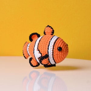 Stuffed Crochet Clown Fish - Finding Nemo Clownfish Amigurumi