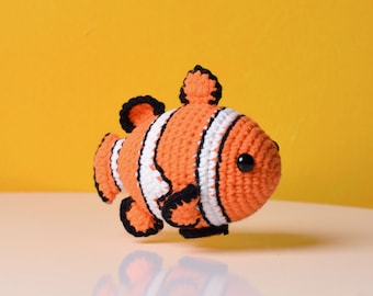 Stuffed Crochet Clown Fish - Finding Nemo Clownfish Amigurumi