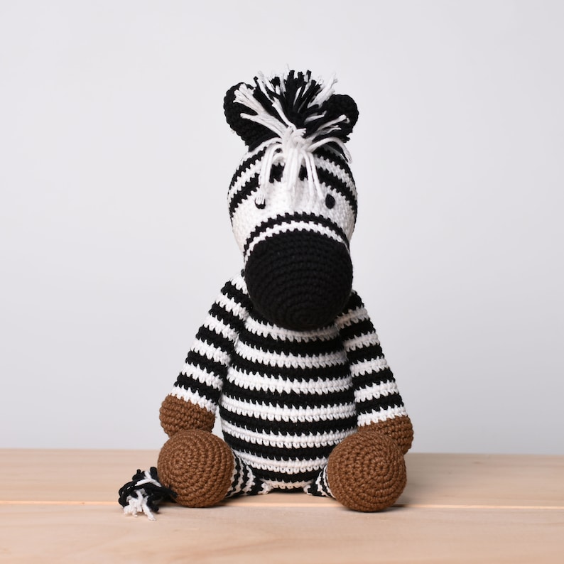 Rainbow Zebra Stuffed Crochet Muticolor Zebra Amigurumi Handmade Stuffed Zebra Gift Idea Zebra Soft Toy For Kids Baby Shower Gift image 7