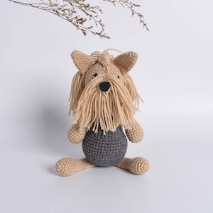 Yorkshire Terrier Amigurumi Animal Crochet Stuffed Kid Plush Toy   | Custom Color