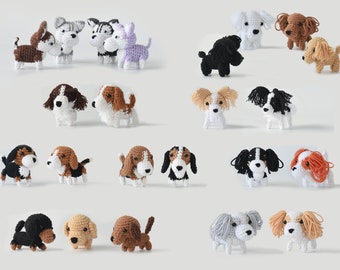 Mini Crochet Dog Amigurumi: Handmade Jeans Yarn Art